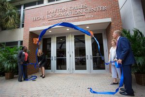 Gerald Schackow Admissions Office ribbon-cutting