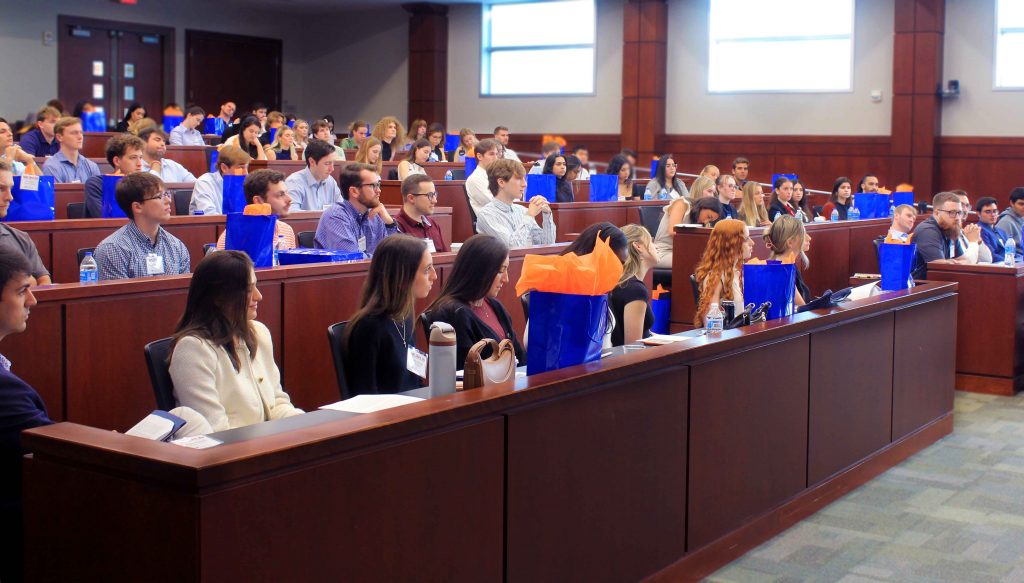 Event attendees sitting in the audience