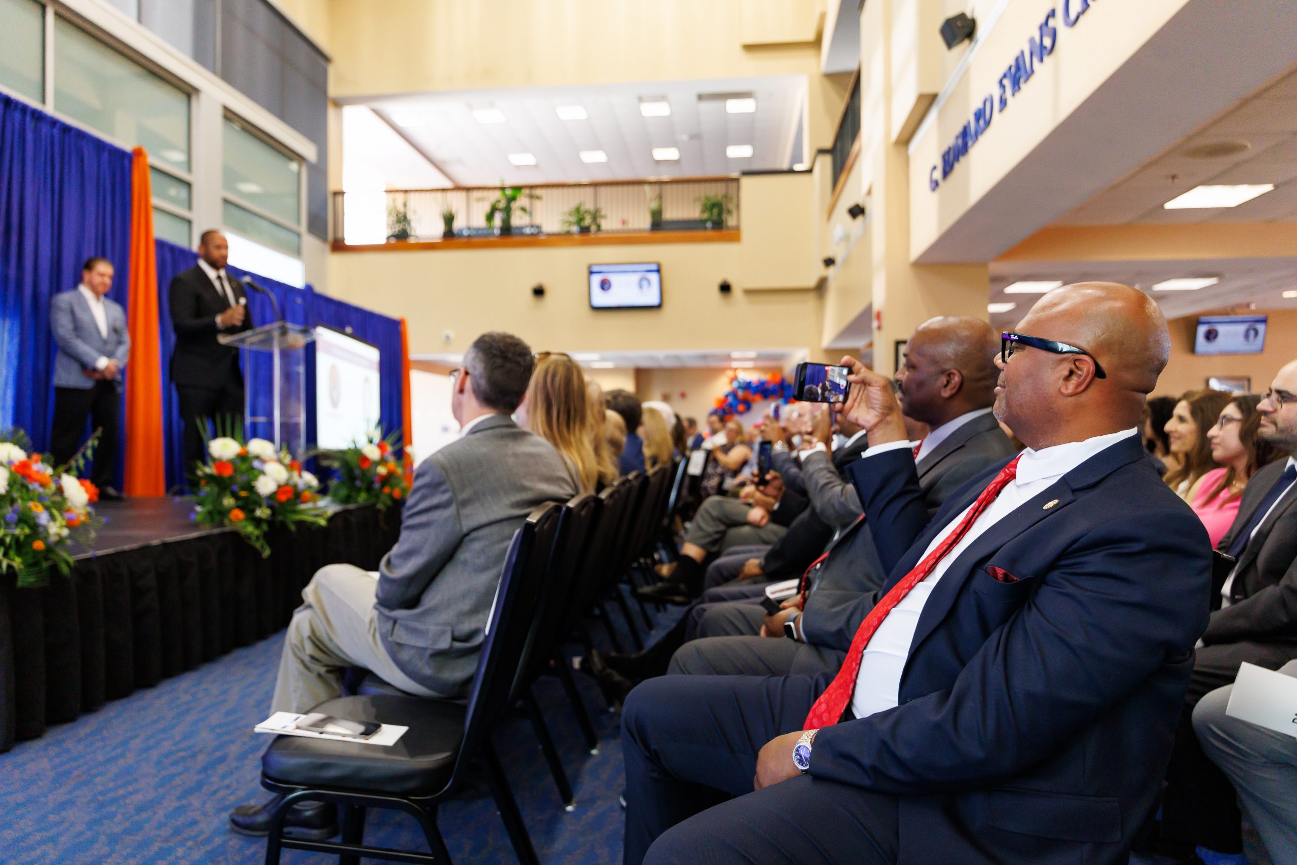 Image from the UF College of Law Past, Present, & Future Awards Ceremony on Thursday, May 15, 2025 at the Champions Club at Ben Hill Griffin Stadium at the University of Florida in Gainesville, FL. Photo by Matt Pendleton Photography for UF Levin College of Law.