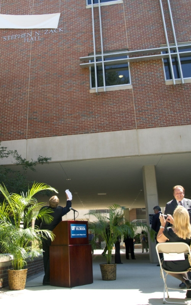 Stephen N. Zack Hall Unveiling at UF Law
