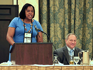 Rachel Inman speaks at The Florida Bar Equal Opportunities Law Section Annual Luncheon in Boca Raton