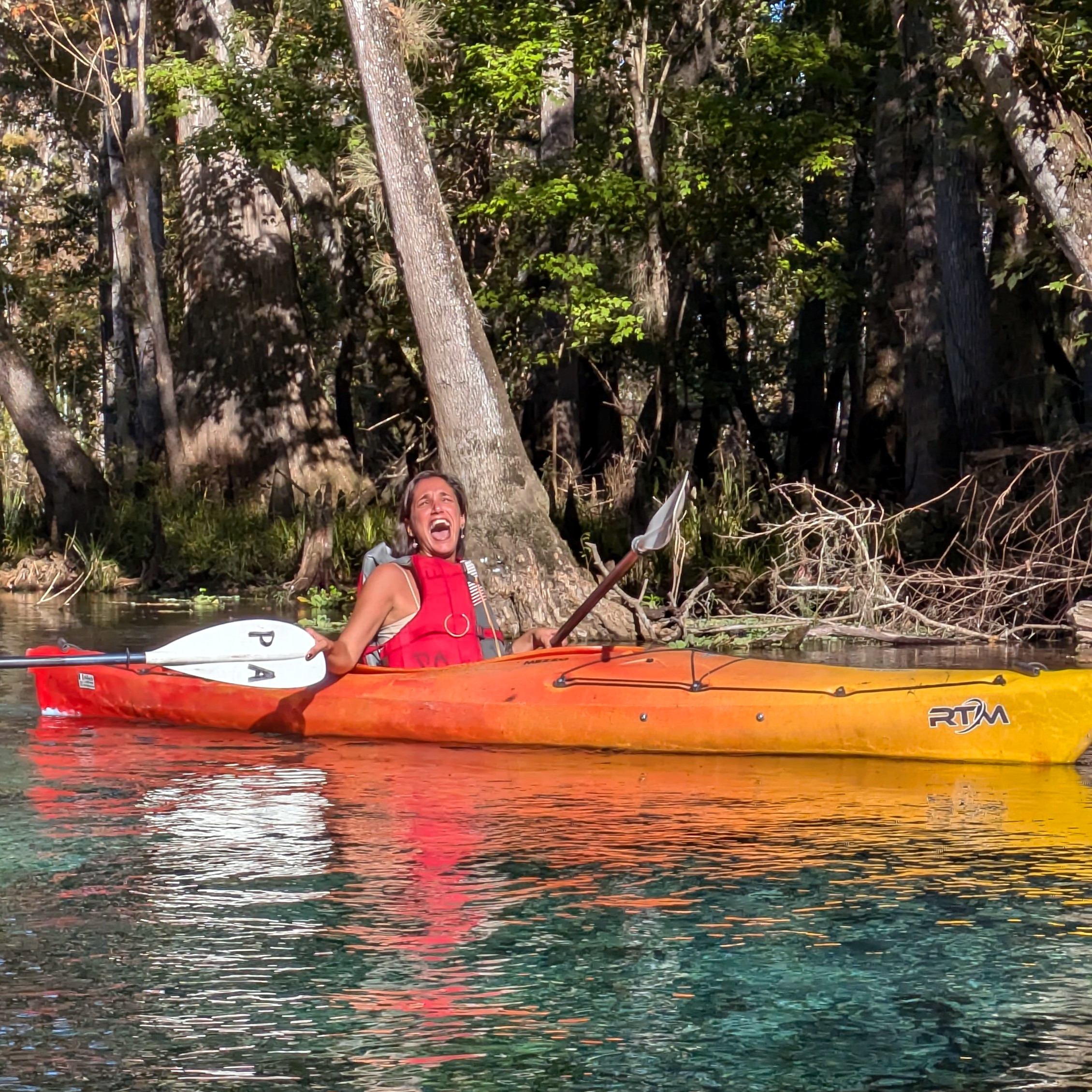 Photo from UF Law's Early Environmental Law Scholars Conference field trip to Ichetucknee Springs