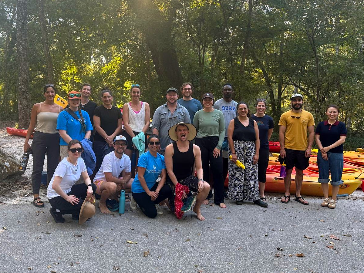 Photo from UF Law's Early Environmental Law Scholars Conference field trip to Ichetucknee Springs