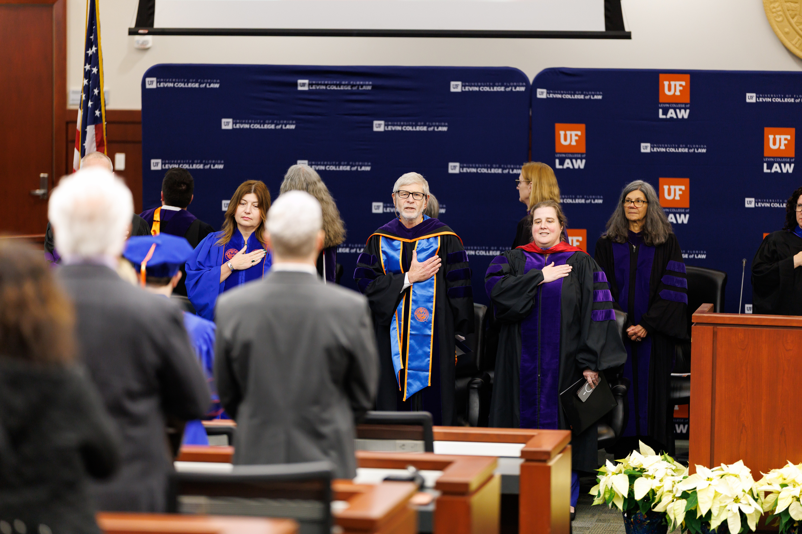 Image from the Class of 2025 Fall Commencement Ceremony on Thursday, December 18, 2025 at the Levin College of Law at the University of Florida in Gainesville, FL. Photo by Matt Pendleton Photography for UF College of Law.