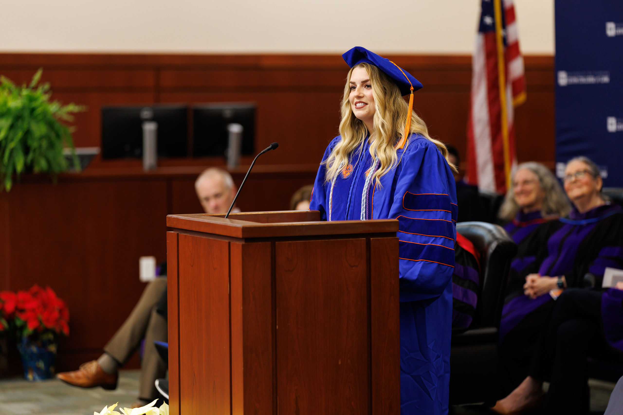 Image from the Class of 2025 Fall Commencement Ceremony on Thursday, December 18, 2025 at the Levin College of Law at the University of Florida in Gainesville, FL. Photo by Matt Pendleton Photography for UF College of Law.