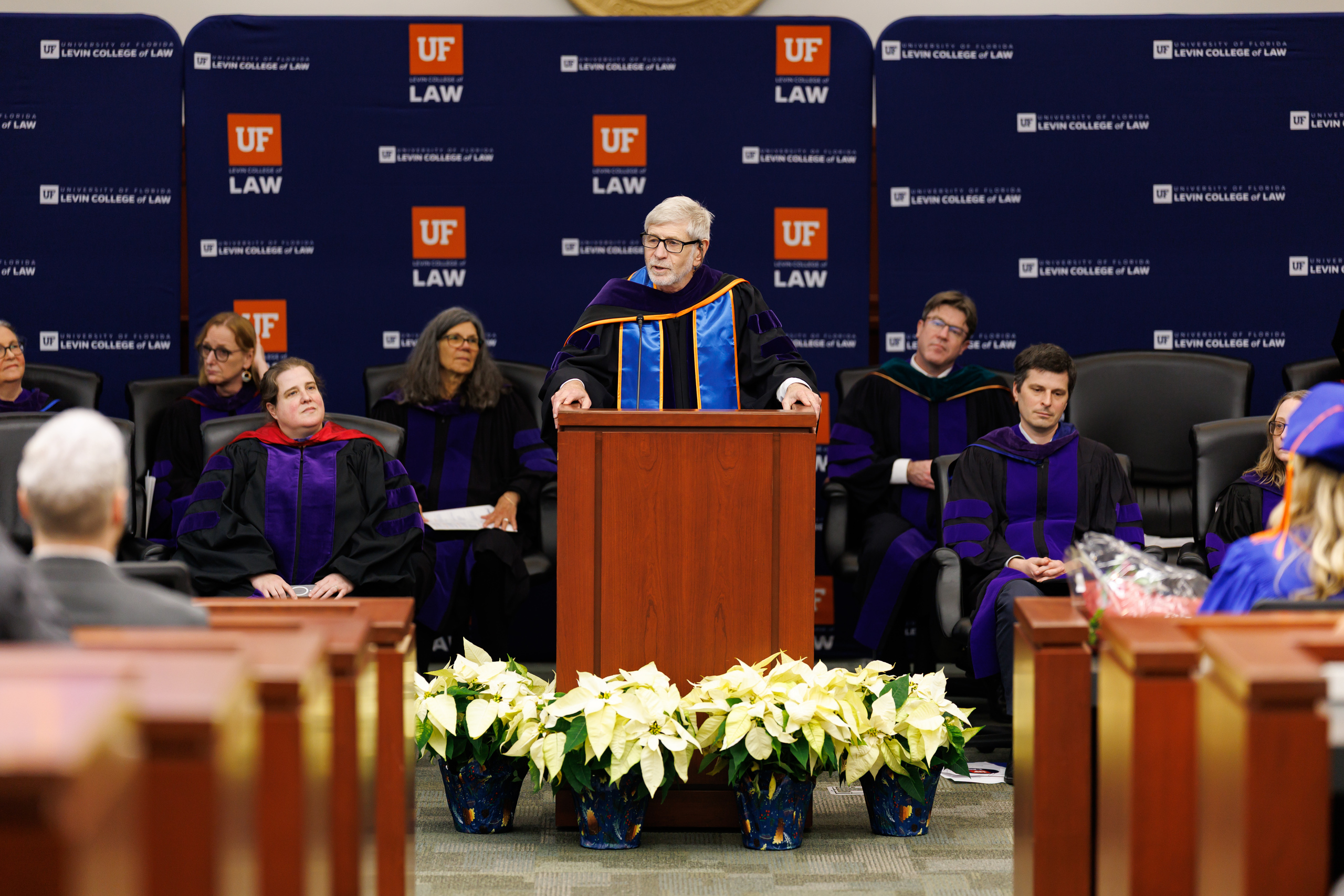 Image from the Class of 2025 Fall Commencement Ceremony on Thursday, December 18, 2025 at the Levin College of Law at the University of Florida in Gainesville, FL. Photo by Matt Pendleton Photography for UF College of Law.
