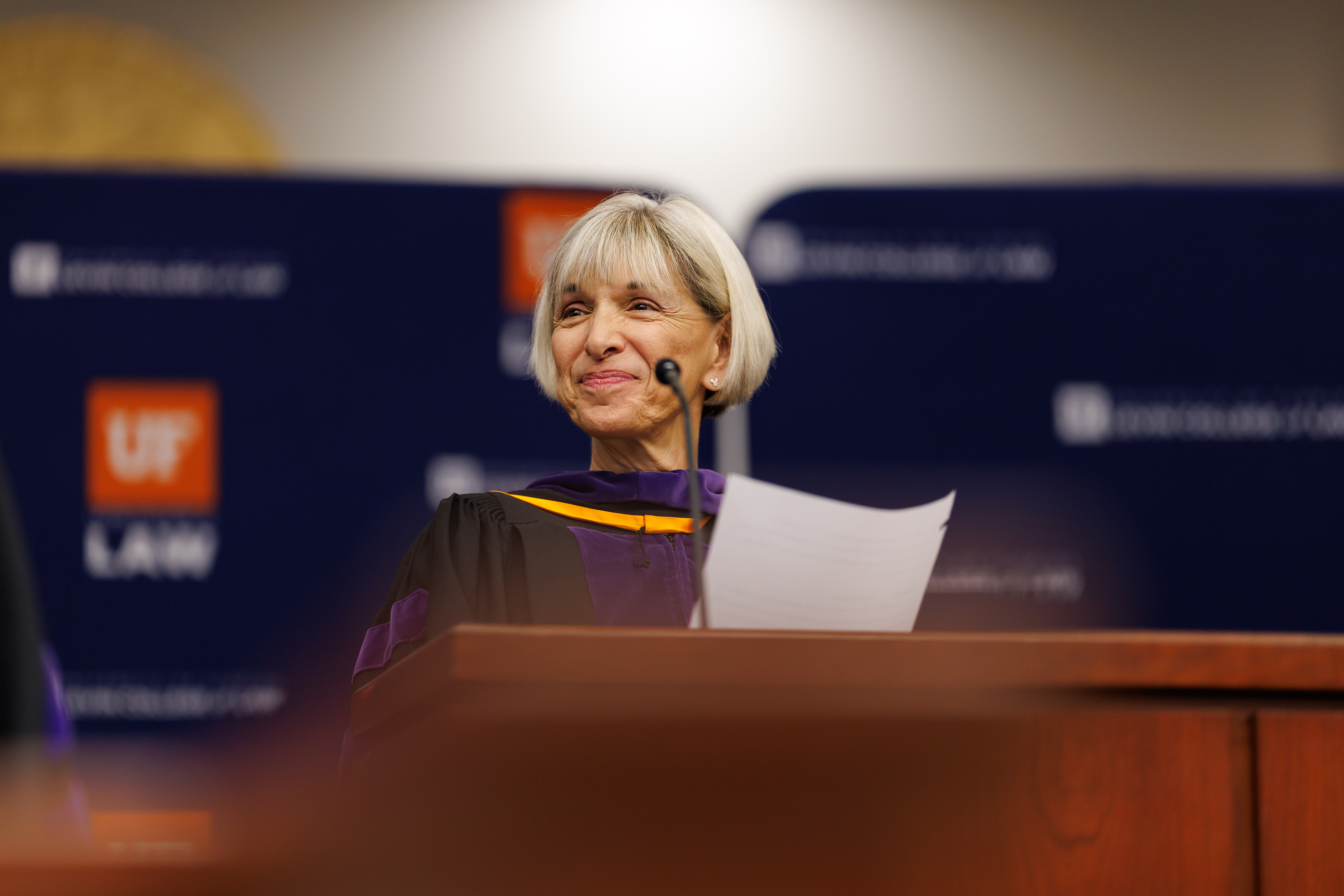 Image from the Class of 2025 Fall Commencement Ceremony on Thursday, December 18, 2025 at the Levin College of Law at the University of Florida in Gainesville, FL. Photo by Matt Pendleton Photography for UF College of Law.