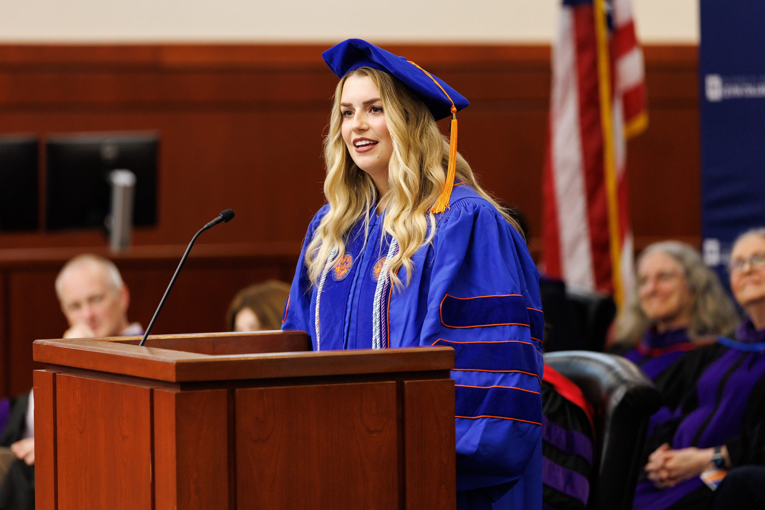 Image from the Class of 2025 Fall Commencement Ceremony on Thursday, December 18, 2025 at the Levin College of Law at the University of Florida in Gainesville, FL. Photo by Matt Pendleton Photography for UF College of Law.