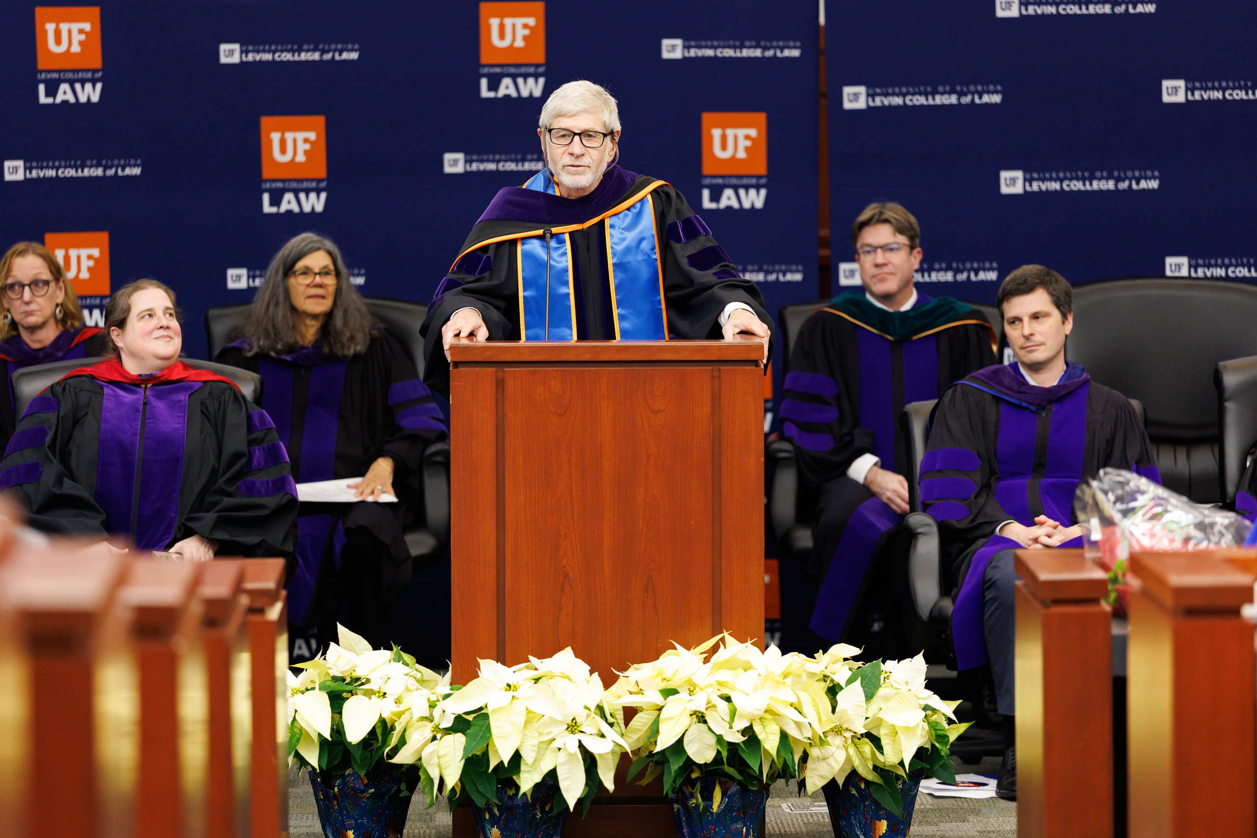 Image from the Class of 2025 Fall Commencement Ceremony on Thursday, December 18, 2025 at the Levin College of Law at the University of Florida in Gainesville, FL. Photo by Matt Pendleton Photography for UF College of Law.