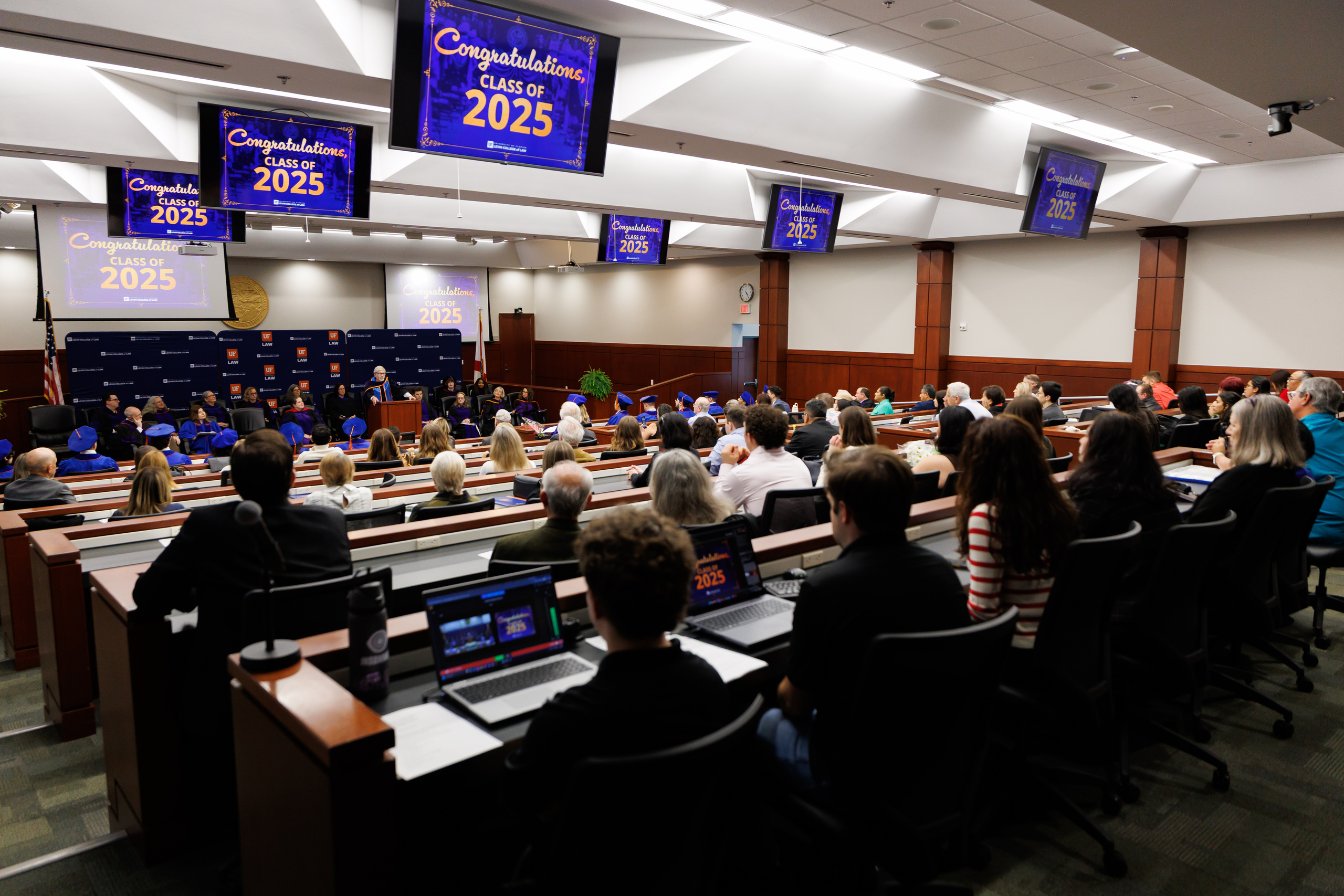 Image from the Class of 2025 Fall Commencement Ceremony on Thursday, December 18, 2025 at the Levin College of Law at the University of Florida in Gainesville, FL. Photo by Matt Pendleton Photography for UF College of Law.