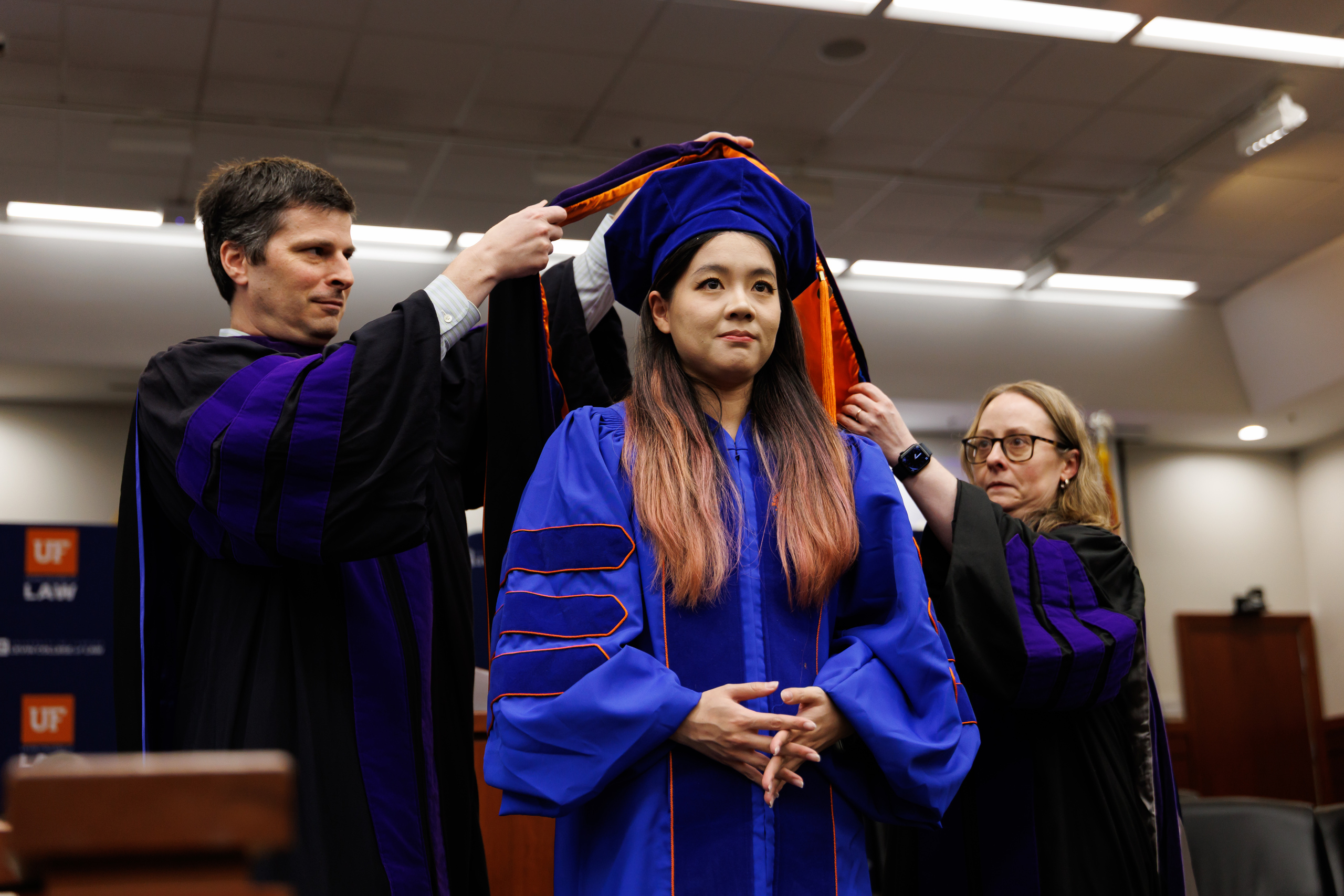 Image from the Class of 2025 Fall Commencement Ceremony on Thursday, December 18, 2025 at the Levin College of Law at the University of Florida in Gainesville, FL. Photo by Matt Pendleton Photography for UF College of Law.