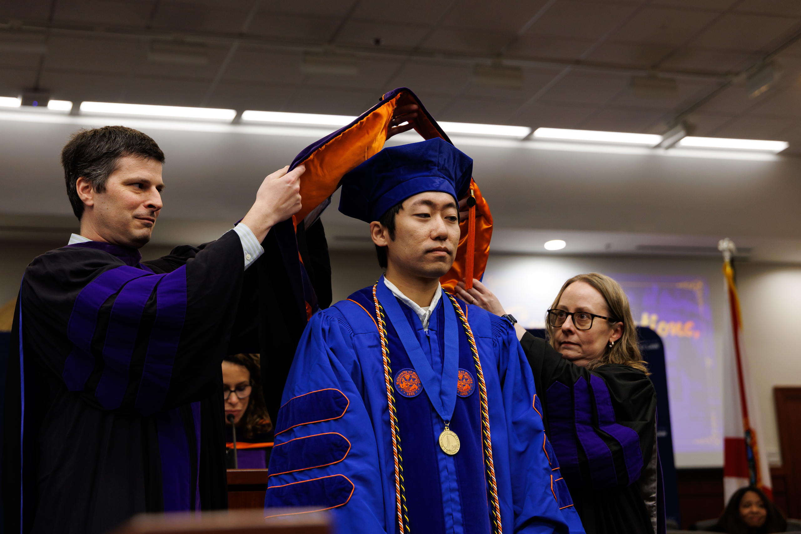 Image from the Class of 2025 Fall Commencement Ceremony on Thursday, December 18, 2025 at the Levin College of Law at the University of Florida in Gainesville, FL. Photo by Matt Pendleton Photography for UF College of Law.