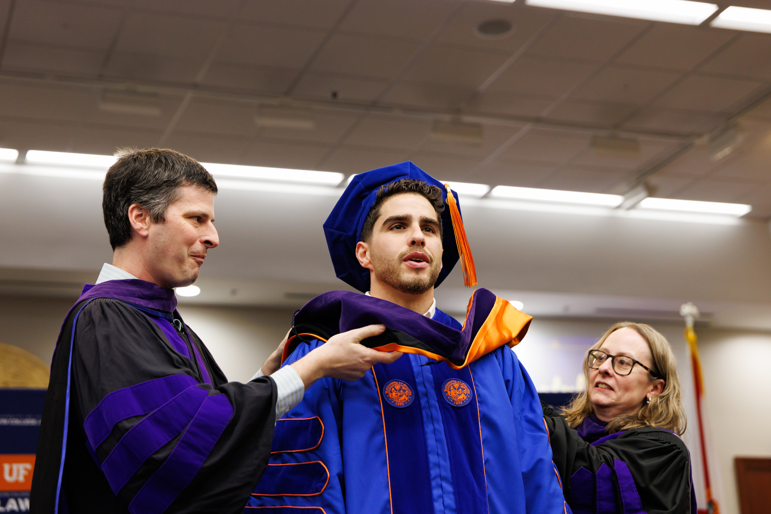 Image from the Class of 2025 Fall Commencement Ceremony on Thursday, December 18, 2025 at the Levin College of Law at the University of Florida in Gainesville, FL. Photo by Matt Pendleton Photography for UF College of Law.