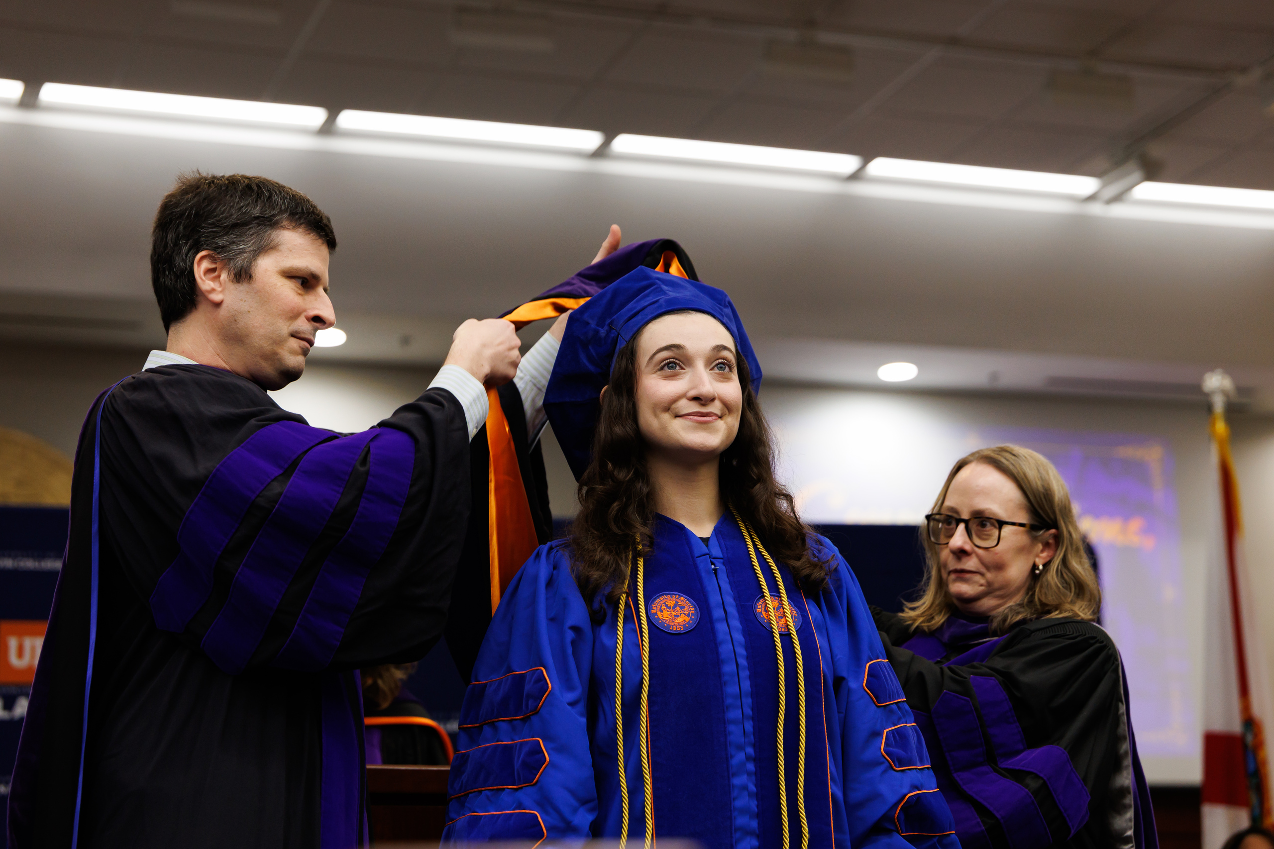 Image from the Class of 2025 Fall Commencement Ceremony on Thursday, December 18, 2025 at the Levin College of Law at the University of Florida in Gainesville, FL. Photo by Matt Pendleton Photography for UF College of Law.