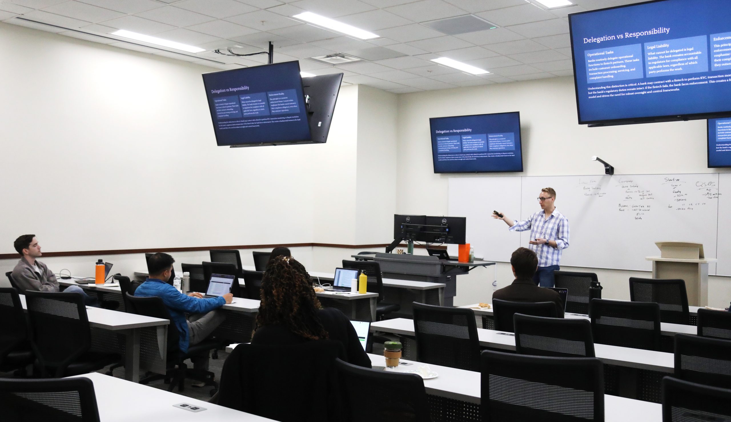 Austen Caraker teaches at UF Law's 2026 Compressed Course Week