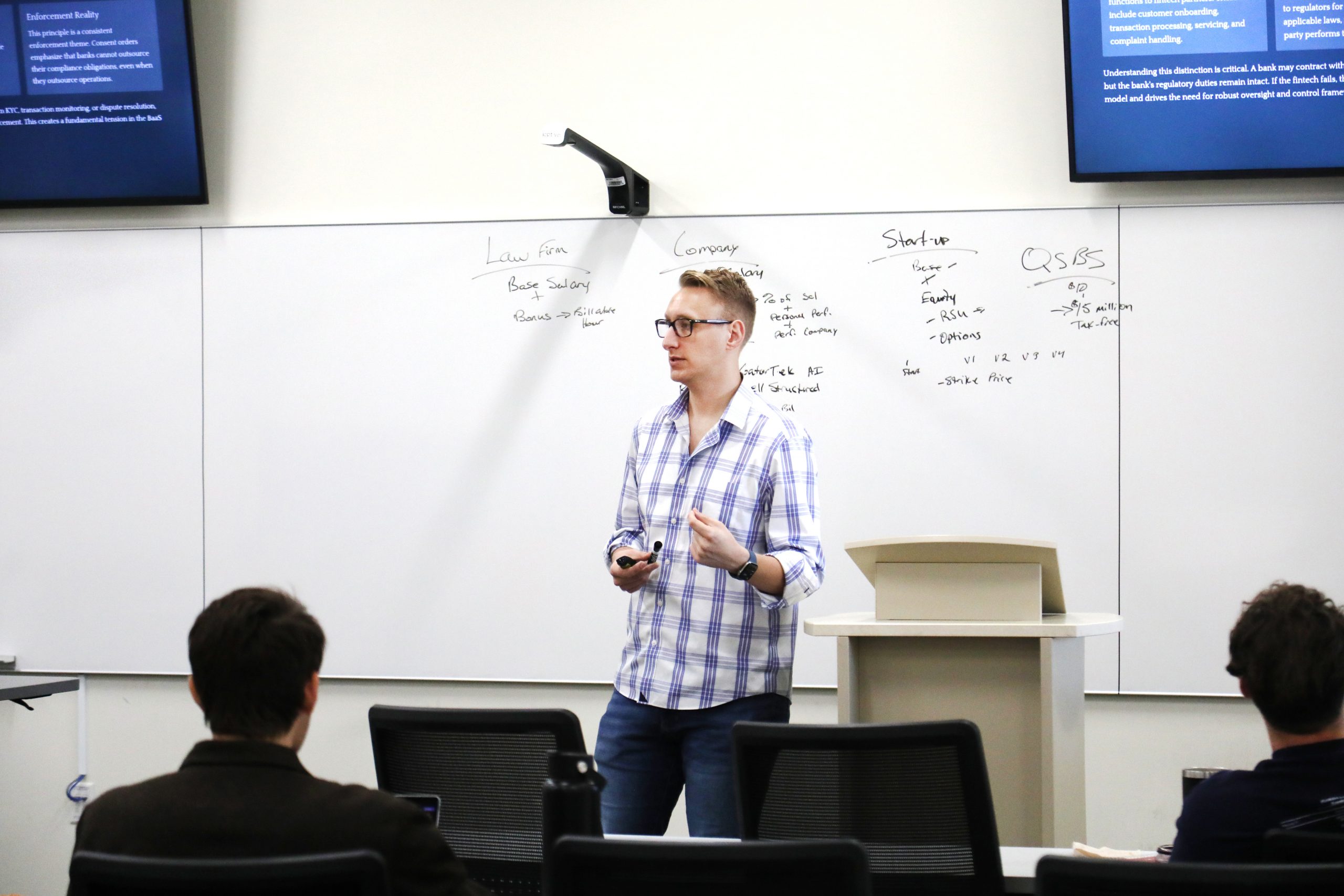 Austen Caraker teaches at UF Law's 2026 Compressed Course Week