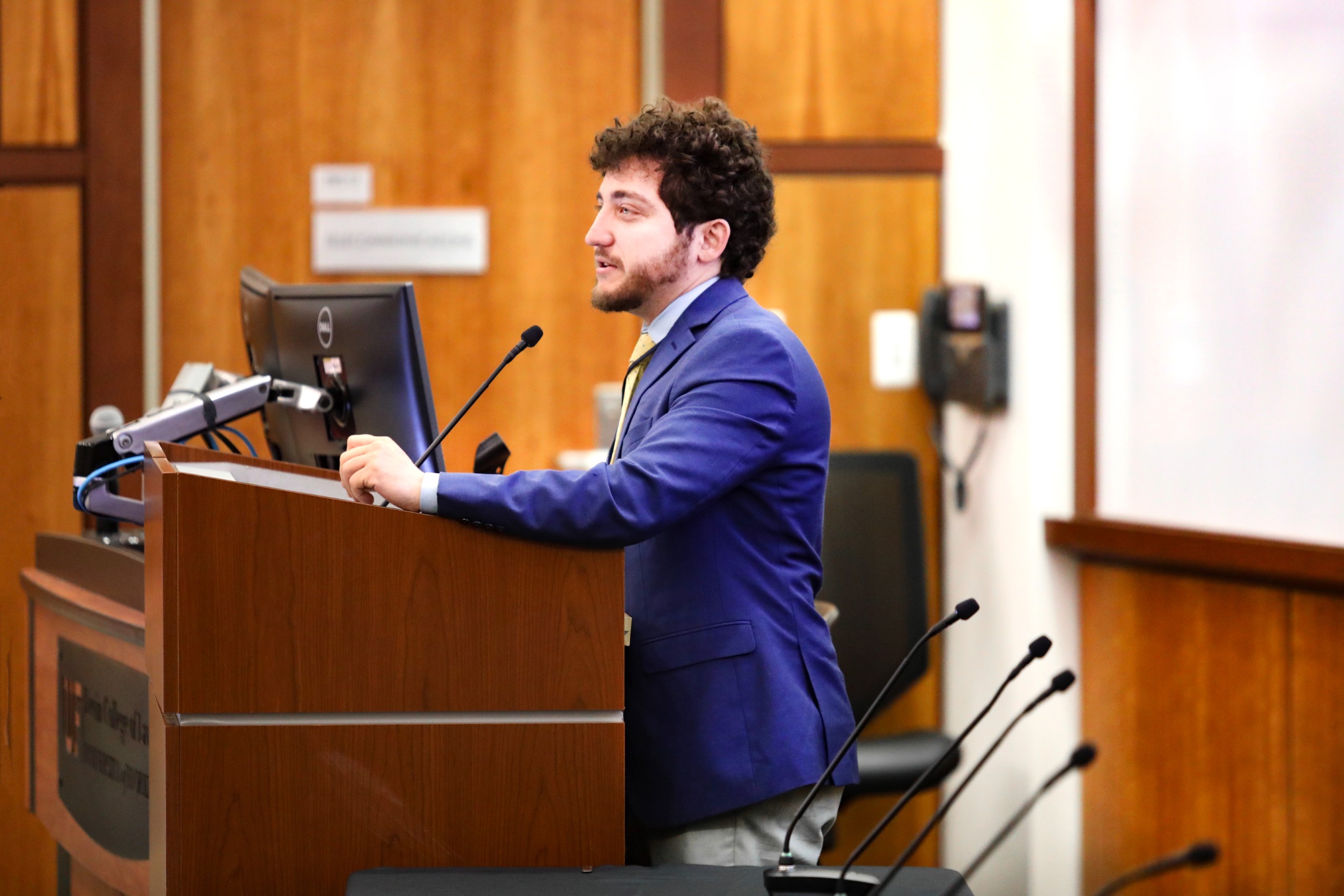Photo from 2026 Public Interest Environmental Conference at University of Florida Levin College of Law featuring Zachariah Cosner, Conference President