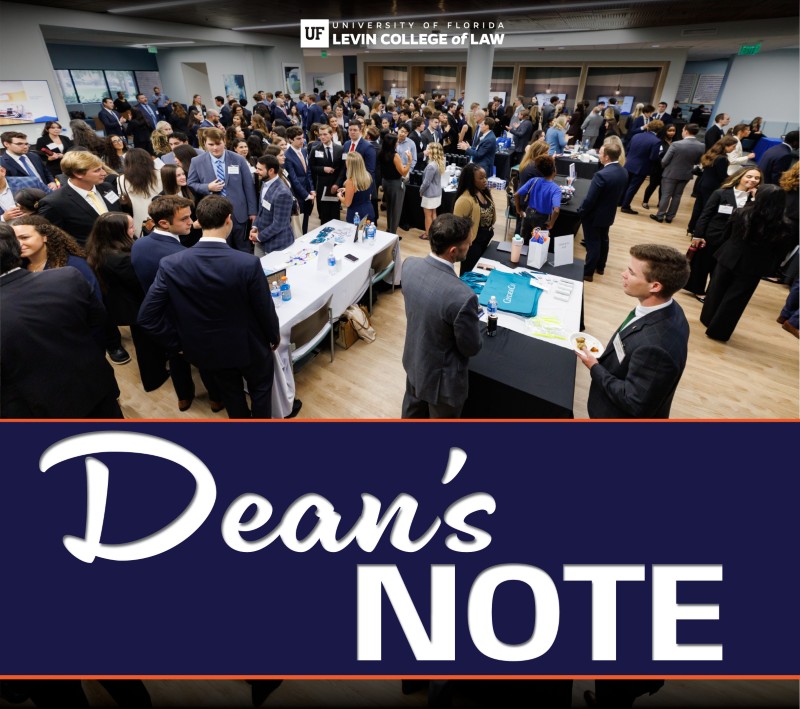 August Dean's Note link image featuring the JD Class of 2029 at the 1L Professional Development Conference